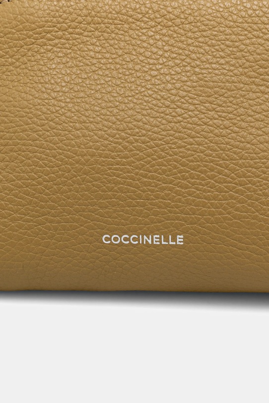 Coccinelle kosmetyczka skórzana zielony E5.TMF.25.01.01