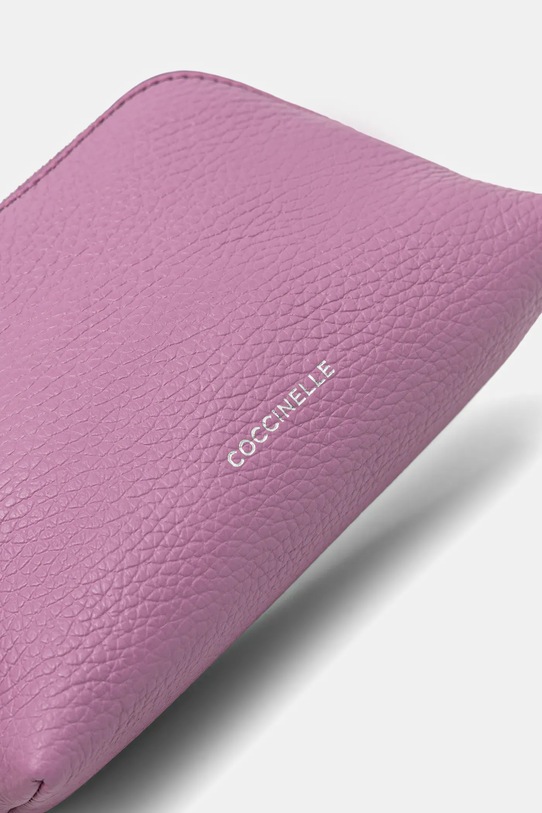 Coccinelle kosmetyczka skórzana fioletowy E5.TMF.25.02.01