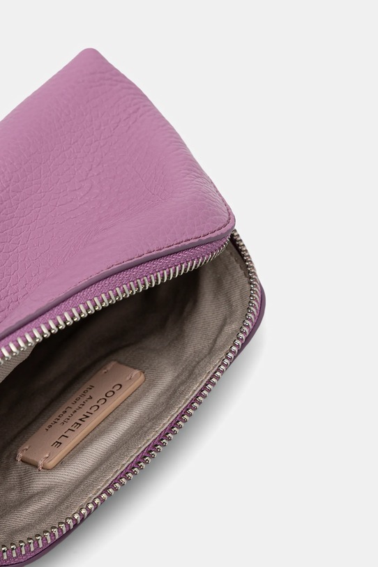 Coccinelle kosmetyczka skórzana E5.TMF.25.02.01 fioletowy