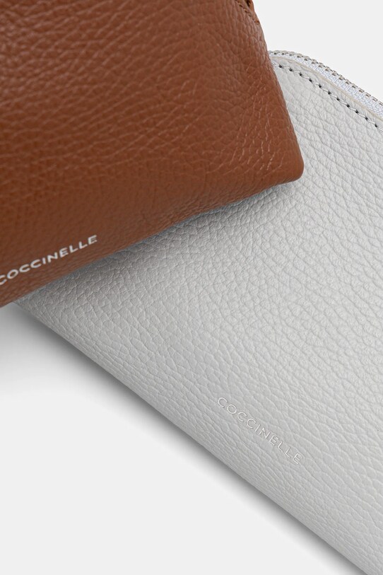 Coccinelle kosmetyczka skórzana 3-pack turkusowy E5.TMF.25.04.01