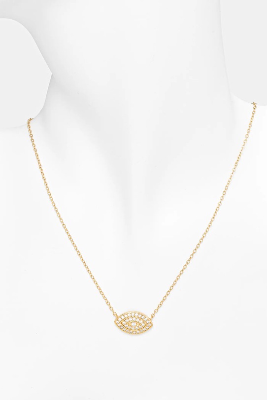 Doplňky Pozlacený náhrdelník Aldo EYENECKLACE.972 zlatá