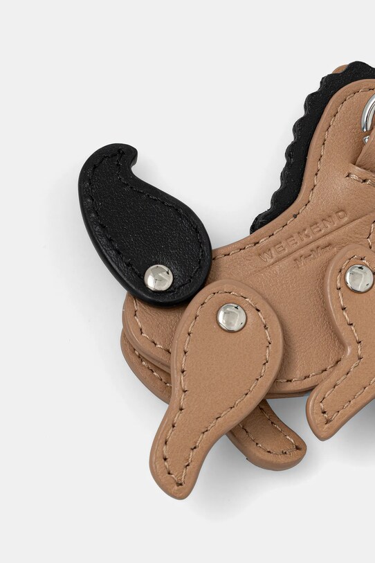 Weekend Max Mara brelok skórzany 2525726034600 beżowy AW25