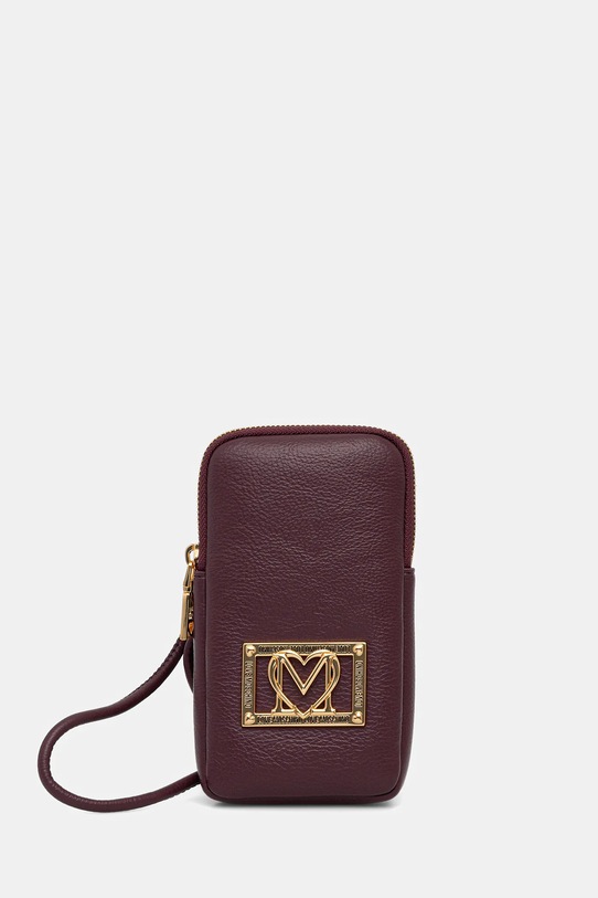 Love Moschino etui na telefon na telefon bordowy JC5607PP1NLI0552