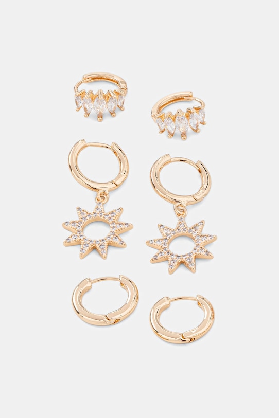 Aldo kolczyki 3-pack 3-pack złoty SUNLIT.972