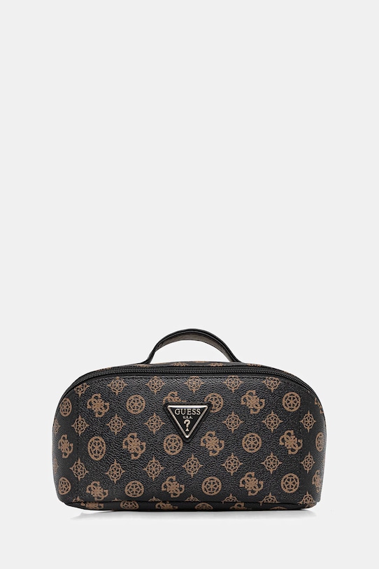 Guess borsa da toilette applique marrone TWHP74.52067
