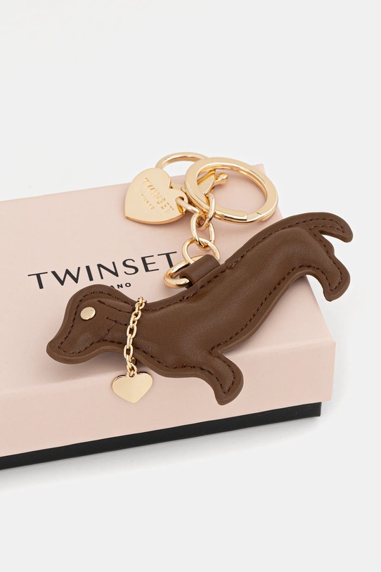 Αξεσουάρ Μπρελόκ Twinset 252TL8050 καφέ