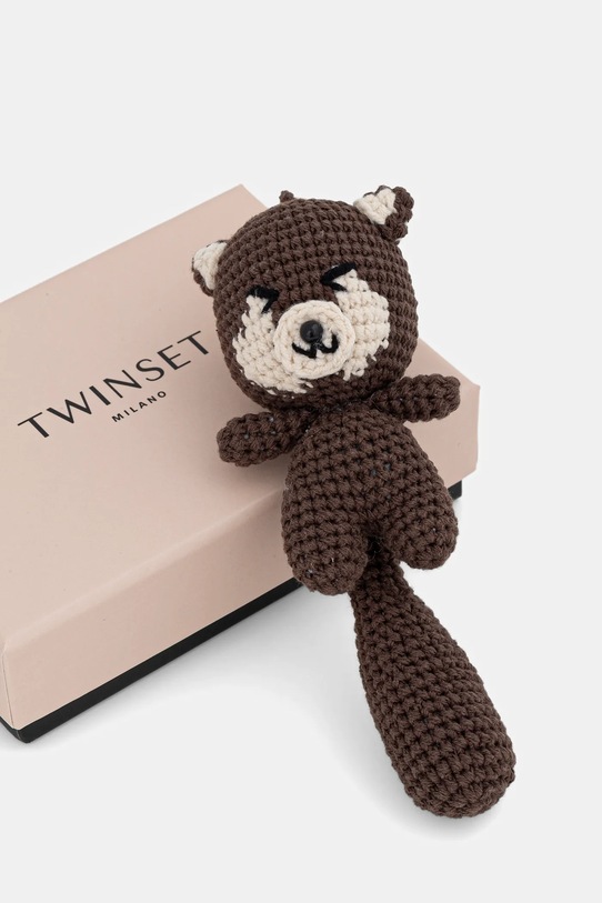 Αξεσουάρ Μπρελόκ Twinset 252TL8053 καφέ