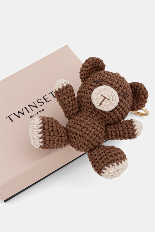 Αξεσουάρ Μπρελόκ Twinset 252TL8057 καφέ