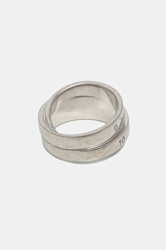 MM6 Maison Margiela pierścionek SM6UQ0073.P6627.956 srebrny AW25