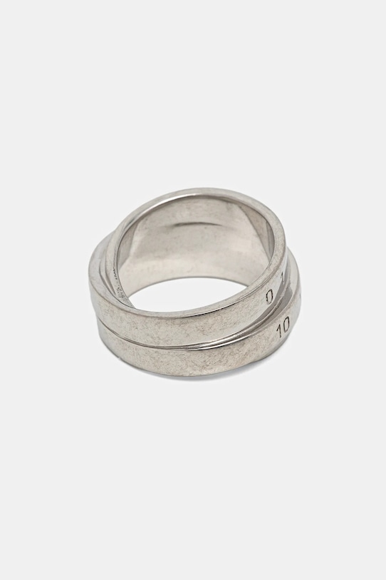 MM6 Maison Margiela pierścionek SM6UQ0073.P6627.956 srebrny AW25