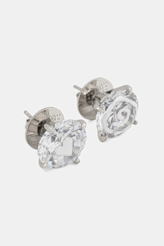 MM6 Maison Margiela kolczyki SM7VG0086.P8372.971 srebrny AW25