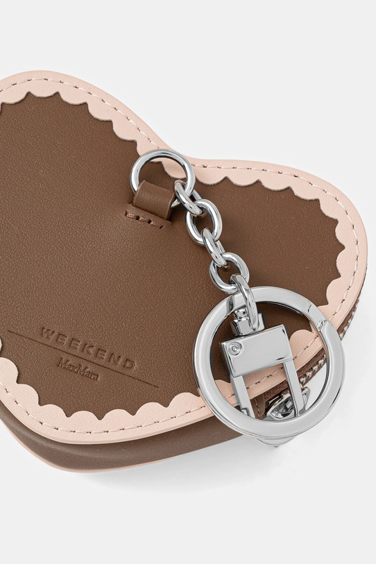 Weekend Max Mara brelok skórzany 2525726045600 brązowy AW25