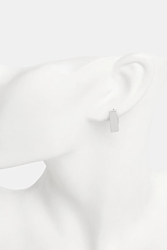 Аксессуары Серебряные серьги Tom Wood Square Hoops Small 101008 серебрянный