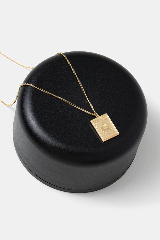 Akcesoria Tom Wood naszyjnik srebrny pozłacany Tarot Strength Pendant 101086 złoty