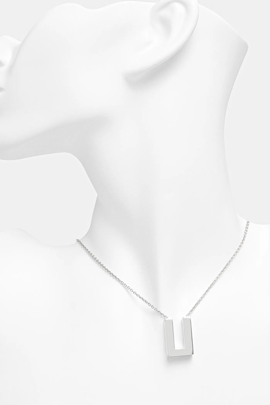 Akcesoria Tom Wood naszyjnik srebrny Square Pendant 101427 srebrny