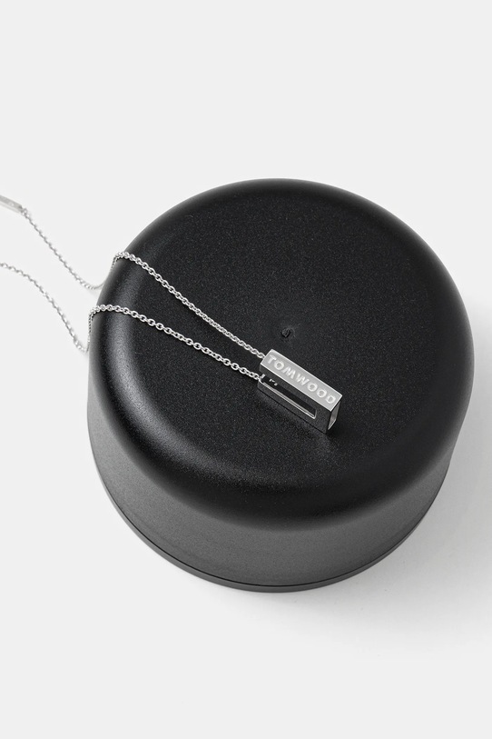 Tom Wood naszyjnik srebrny Square Pendant srebrny 101427