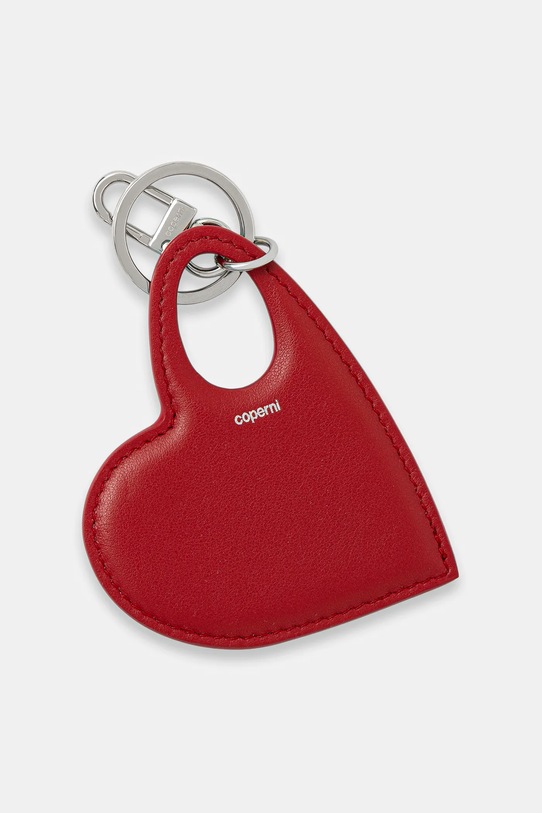 Coperni leather key ring Heart Keychain red COPSLG03F6043