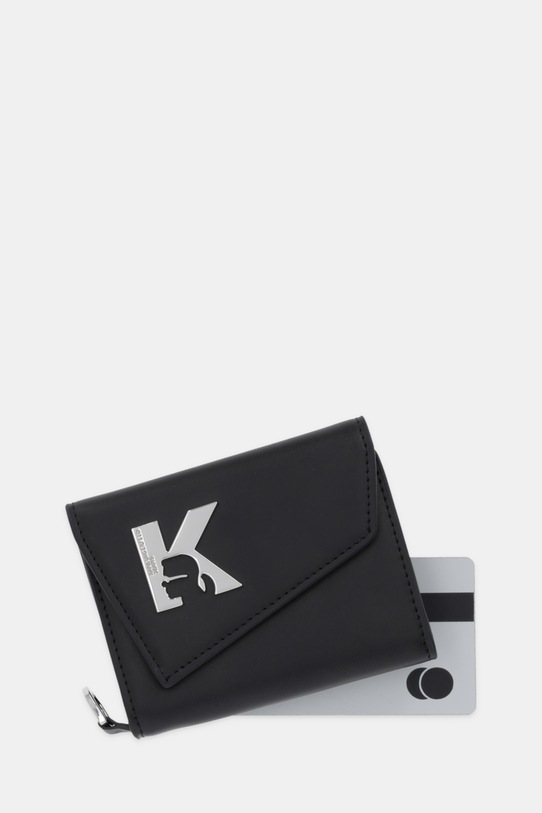 Akcesoria Karl Lagerfeld Jeans portfel skórzany A4W30164 czarny