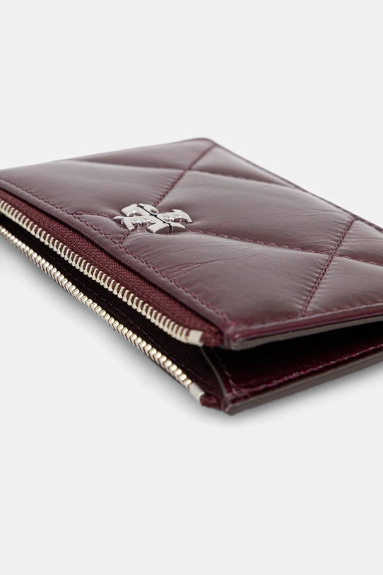 Accesorii Tory Burch portofel de piele Kira Diamond Quilt 174398.500 rosu
