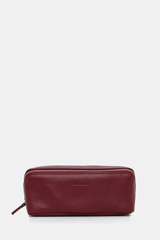 Coccinelle kosmetyczka skórzana bordowy E5.MUK.95.G3.01