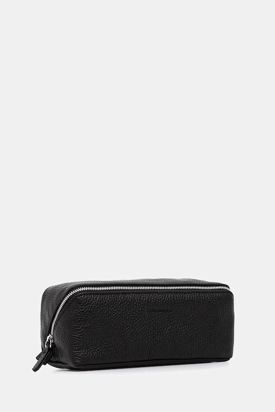 Kožená kosmetická taška Coccinelle E5.MUK.95.G3.01 černá AW25