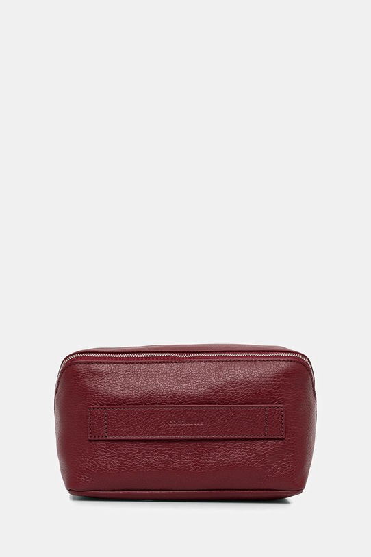 Kožna kozmetička torbica Coccinelle bordo E5.MUK.95.G2.01