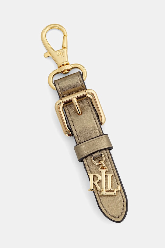 Lauren Ralph Lauren brelok skórzany złoty 432981401