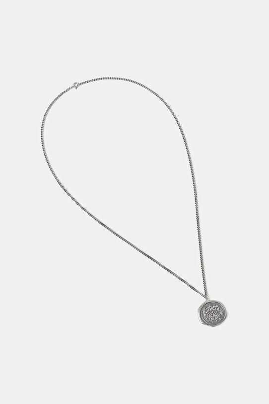 Carhartt WIP silver necklace Hackwork Pendant silver I035851.95XX