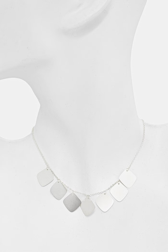 Accesorii Lilou colier placat cu argint Snake 262/385/LAN/NO1/SR argintiu