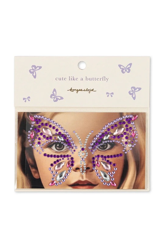 Διακοσμητικά προσώπου και σώματος Konges Sløjd BUTTERFLY FACE JEWELS μωβ KS103736.9BYA