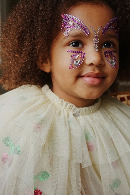 Διακοσμητικά προσώπου και σώματος Konges Sløjd BUTTERFLY FACE JEWELS μωβ KS103736.9BYA