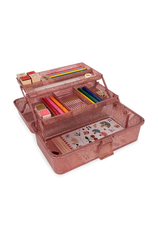 Konges Sløjd zestaw kreatywny dla dzieci CREATIVE ART CADDY różowy KS103767.G.9BYA