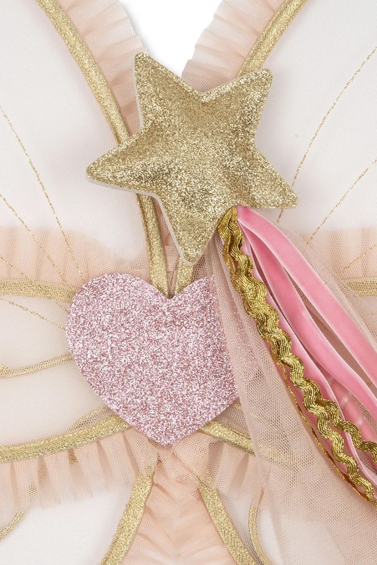 Konges Sløjd kostium wróżki FAIRY FRILL COSTUME KS103806.9BYA beżowy