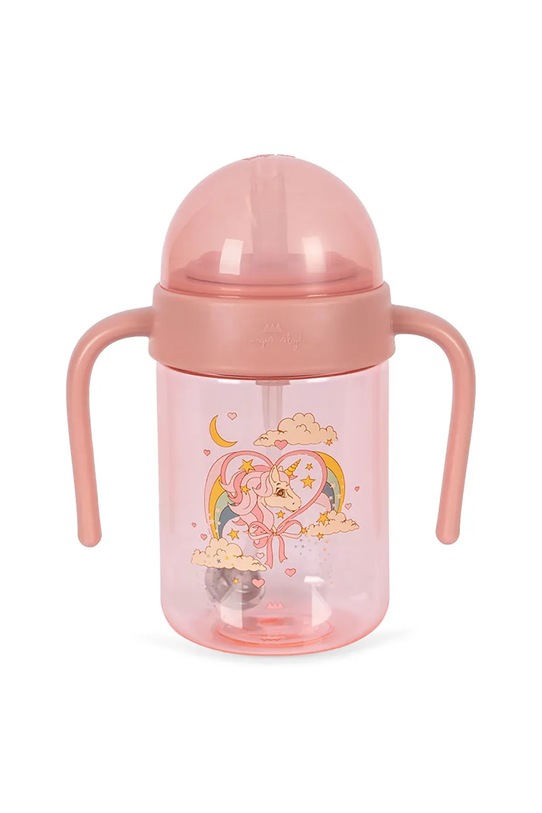 Μπιμπερό Konges Sløjd BOTTLE WITH HANDLE ροζ KS103730.G.9BYA
