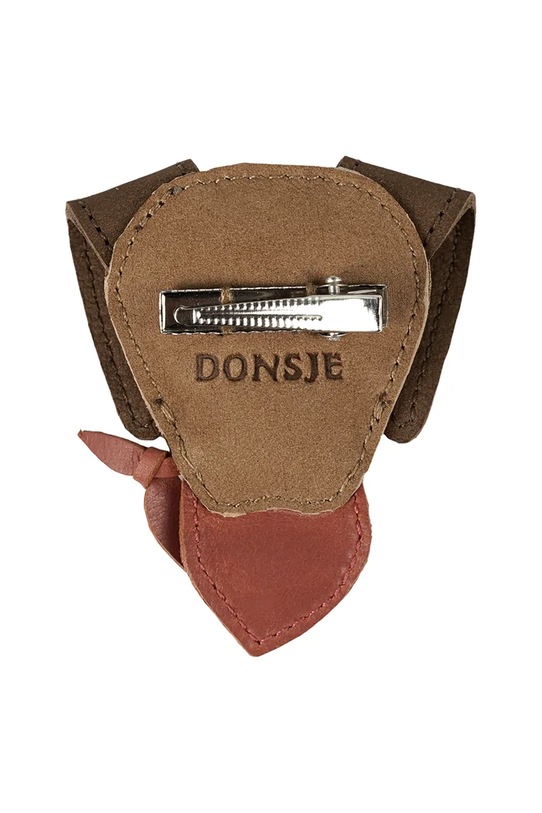 Dziewczynka Donsje spinka do włosów dziecięca Stanzen Clip Western Dog 6031303 brązowy