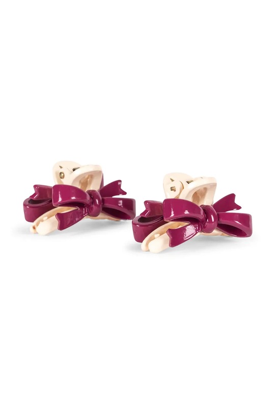 Бижута Konges Sløjd 2 PACK BELIS BOW HAIR CLAW KS103626.9BYA бордо AW25