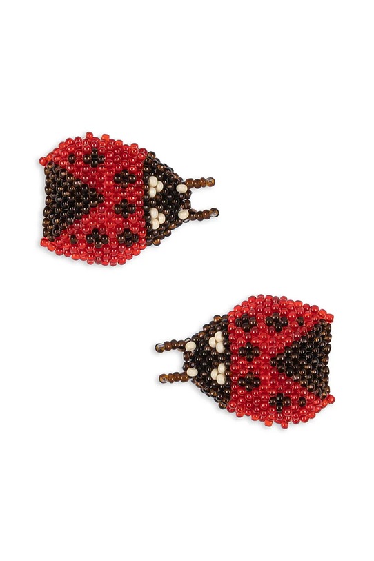 Фиби за коса Konges Sløjd 2 PACK LADYBUG BEADED HAIR CLIP KS103643.9BYA червен AW25