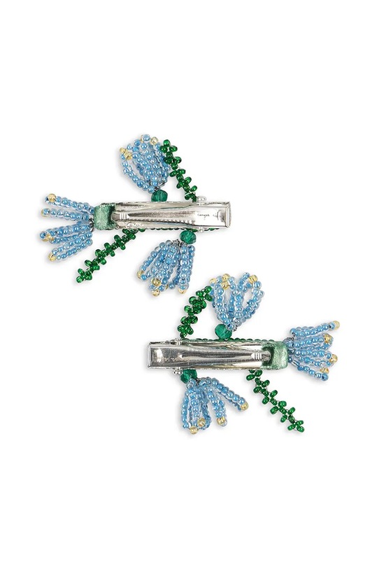 Otroška sponka za lase Konges Sløjd 2 PACK TULIP BEADED HAIR CLIP 2-pack KS103652.9BYA modra AW25