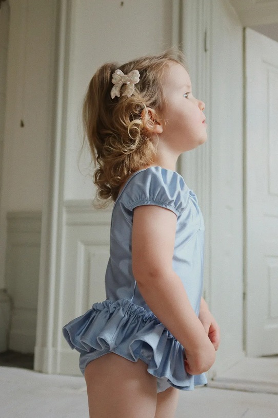 Konges Sløjd spinki do włosów dziecięce 2 PACK SEQUIN BOW HAIR CLIP KS103649.9BYA beżowy