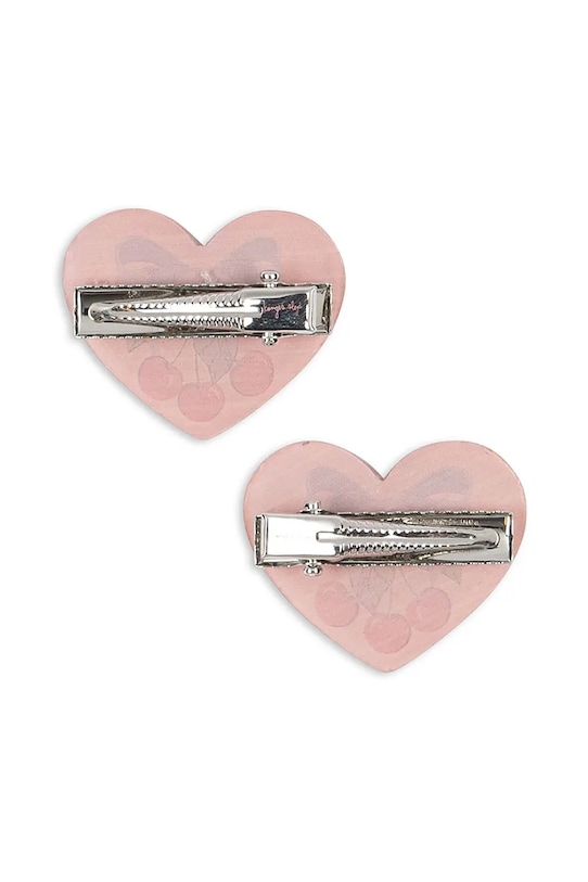 Dziewczynka Konges Sløjd spinki do włosów dziecięce 2 PACK VILMA HAIR CLIP 2-pack KS103654.9BYA różowy