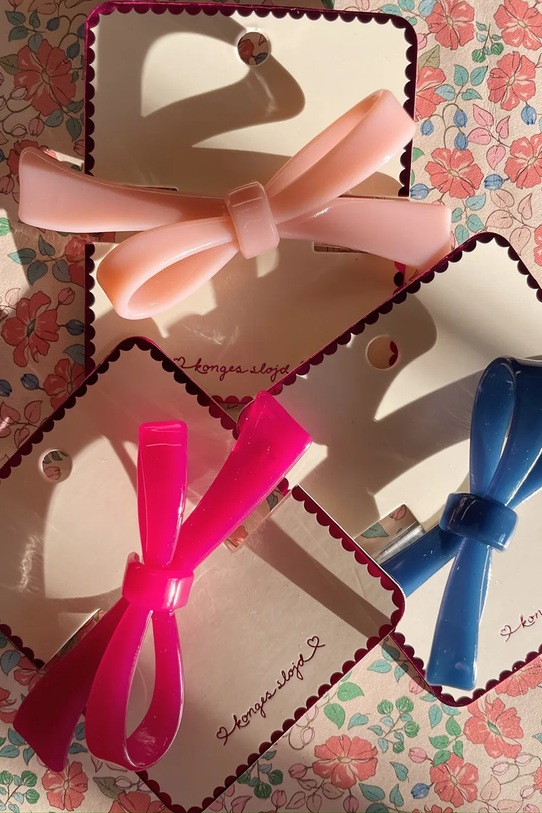 Konges Sløjd spinka do włosów BELMA BOW HAIR CLIP granatowy KS103709.9BYA