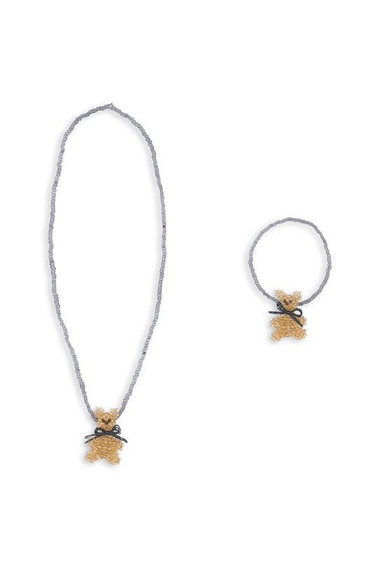 Konges Sløjd biżuteria TEDDY NECKLACE AND BRACELET SET KS104010.9BYA złoty AW25