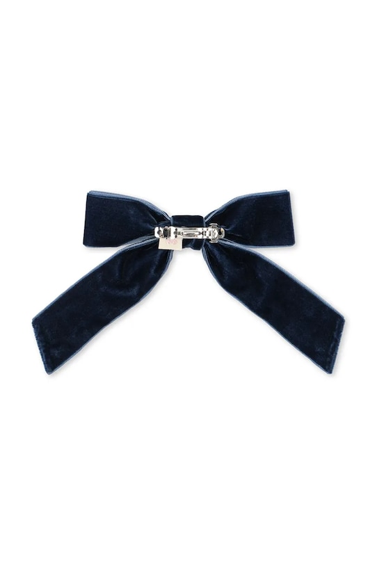 Konges Sløjd spinka do włosów VELVET BOW PEARLY HAIR CLIP granatowy KS104031.9BYA