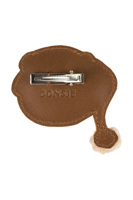 Дитяча шпилька для волосся Donsje Wonda Hairclip Christmas Bear 6024622 коричневий AW25