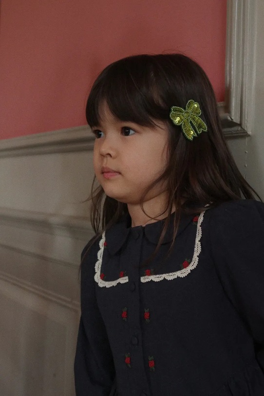 Детские заколки для волос Konges Sløjd 2 PACK SEQUIN BOW HAIR CLIP 2 шт KS104183.9BYA зелёный