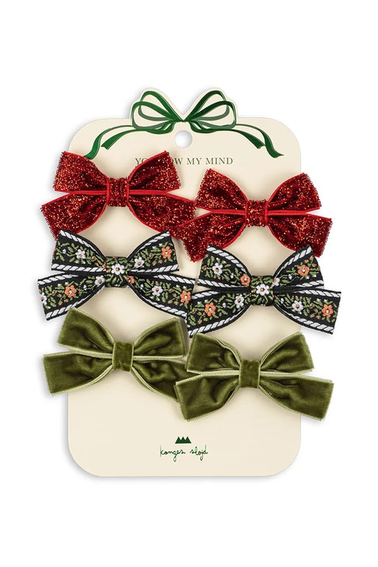 Παιδικά κλιπ μαλλιών Konges Sløjd 6 PACK MICKI BOW HAIR CLIPS πολύχρωμο KS104188.9BYA