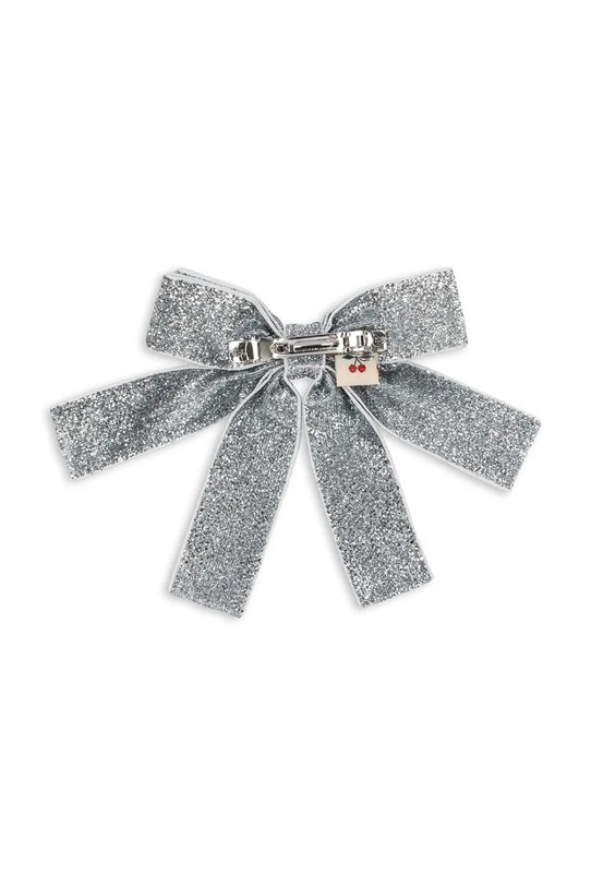 Dziewczynka Konges Sløjd spinka do włosów GLITTER VELVET DOUBLE BOW HAIR BARRETTE KS104309.9BYA niebieski