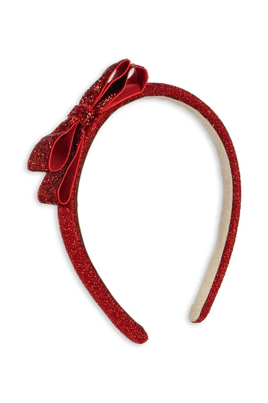 Детская повязка для волос Konges Sløjd VELVET BOW HAIRBRACE KS104462.9BYA красный AW25