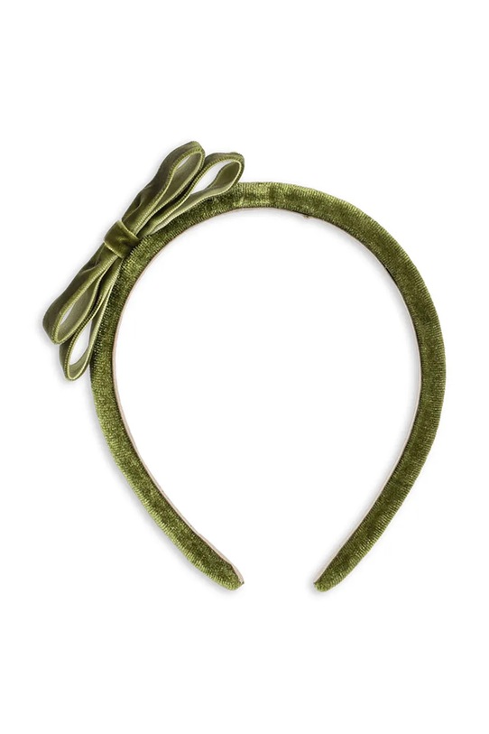 Детская повязка для волос Konges Sløjd VELVET BOW HAIRBRACE зелёный KS104462.9BYA