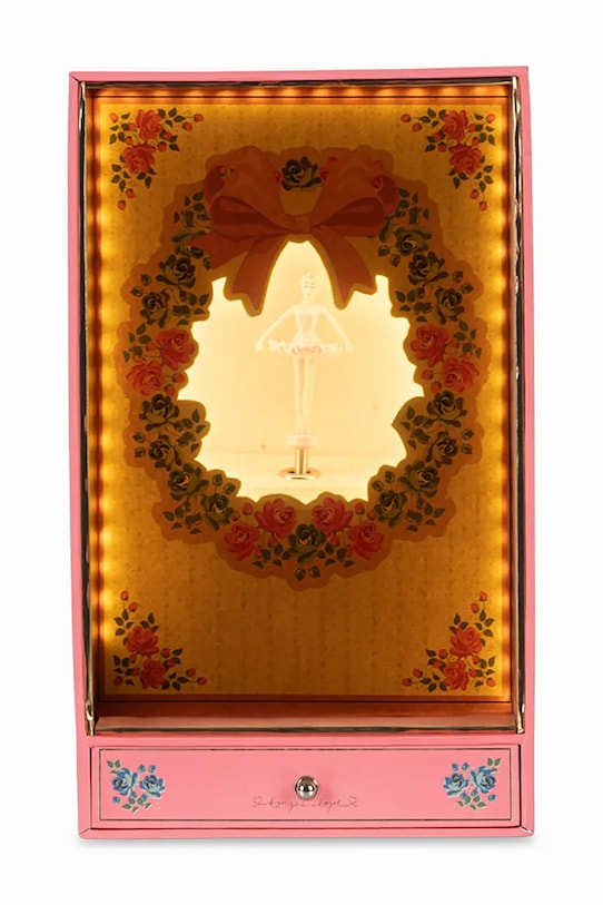 Dziewczynka Konges Sløjd pozytywka TWINKLE BALLERINA BOX KS104473.9BYA różowy